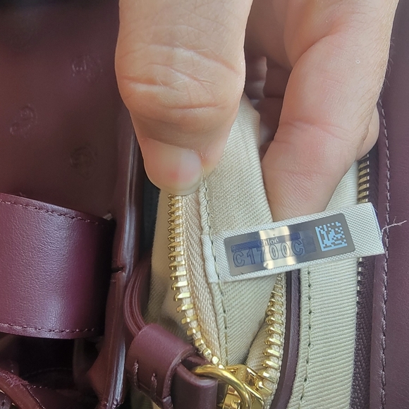 Slightly new Chloe burgundy shoulder bag - Picture 4 of 4